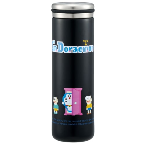Skater Stainless Steel Mug Bottle, 450ml, Insulated, Double-Layered Vacuum-Sealed, Doraemon Dot Design, STX5-A