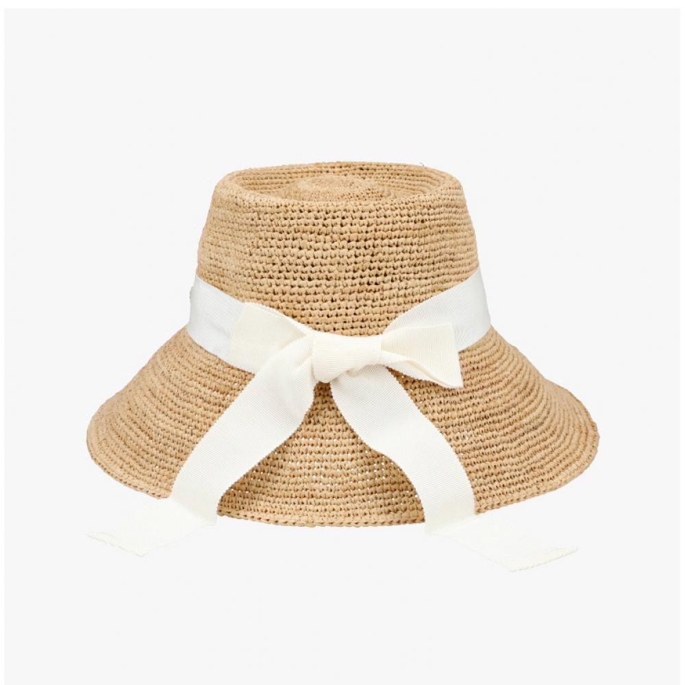 Helen Kaminski Clover Natural Cream Bucket Hat Hat52010