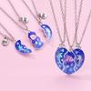 3 Pezzi Collana Girocollo Magnetica a Forma di Cuore Ottima per Amiche Catena a Cuore da Unire