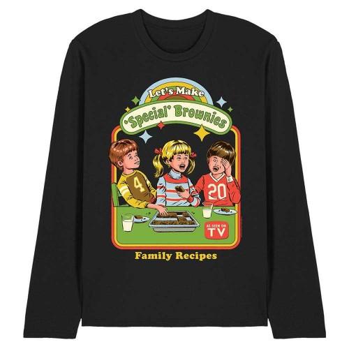Steven Rhodes Unisex Adult Let´s Make Brownies Long-Sleeved T-Shirt