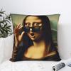 Cool Mona Lisa With Shades Pillow Cover Soft Cushion Cover Morden Pillow Case For Living Room Sofa