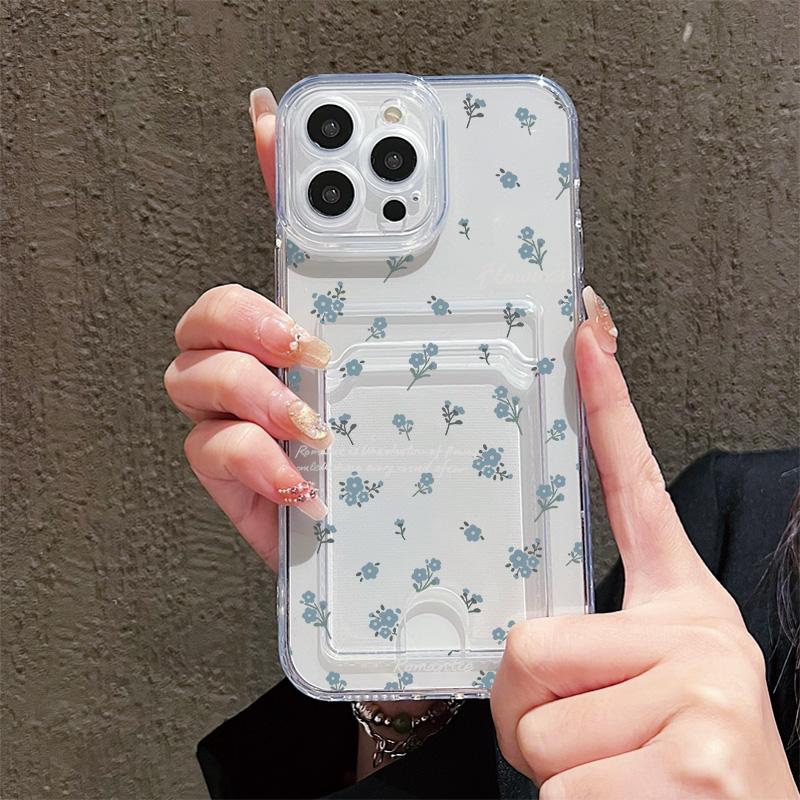 Kortholder Silikon Lommebok Lomme Etui For Samsung S23 S24 S25 Ultra Xiaomi Redmi Note 14 13 12 11 Pro Oppo A38 A58 A78 Deksel Gjennomsiktig Telefon Støtfanger