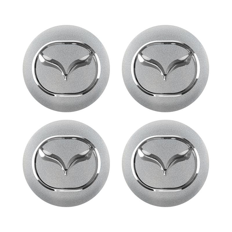 4pcs 56mm Car Wheel Center Hub Cap Badge Emblem Decal Wheel Sticker For Mazda 3 6 Atenza Axela Demio CX3 CX5 MP MS RX8 W4
