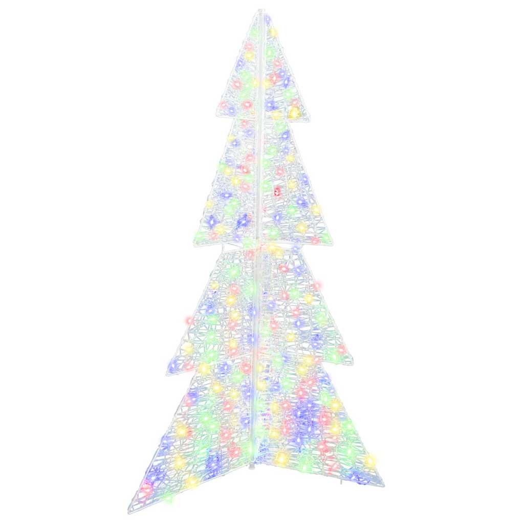Christmas Tree with 240 Multicolor LEDs 180 cm Acrylic