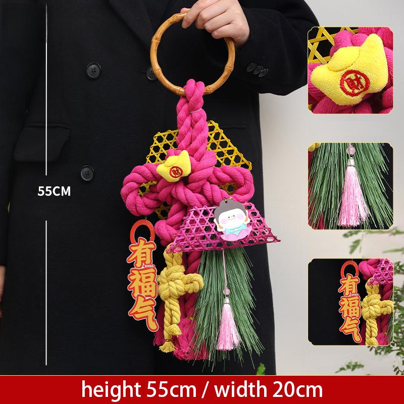 Chinese New Year Hanging Pendant Door Wall Feng Shui Ornaments Spring Festival Decor Hanging Knot Tassel Pendant Diy Material