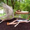 Kids Insect Catcher Set with Fishing Net Magnifier Glass Tweezers Insect Observation Box for Outdoor Exploration Camping