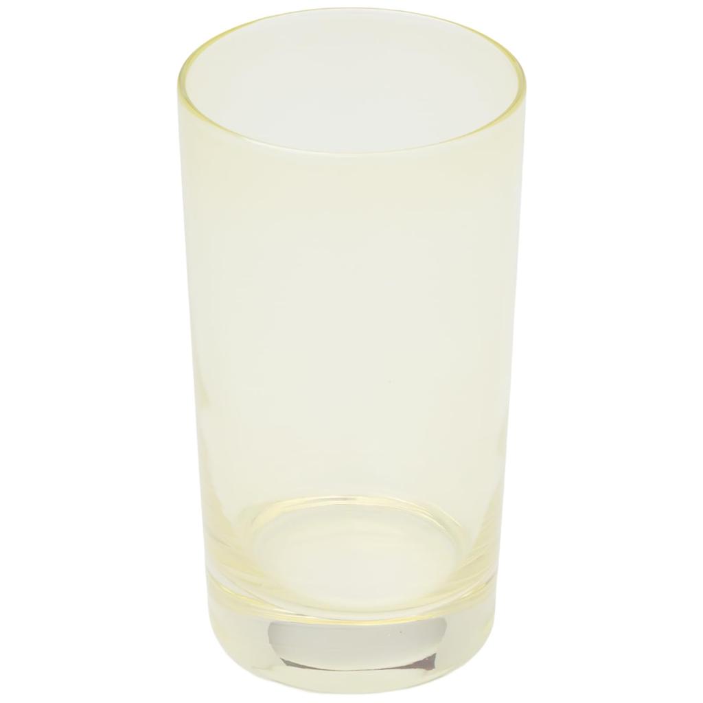 Otsuka Glass "Pinsale" Tumbler, Glasbecher, ca.. 250ml, Gelb, Hergestellt in Japan, 6224-727-4-1P
