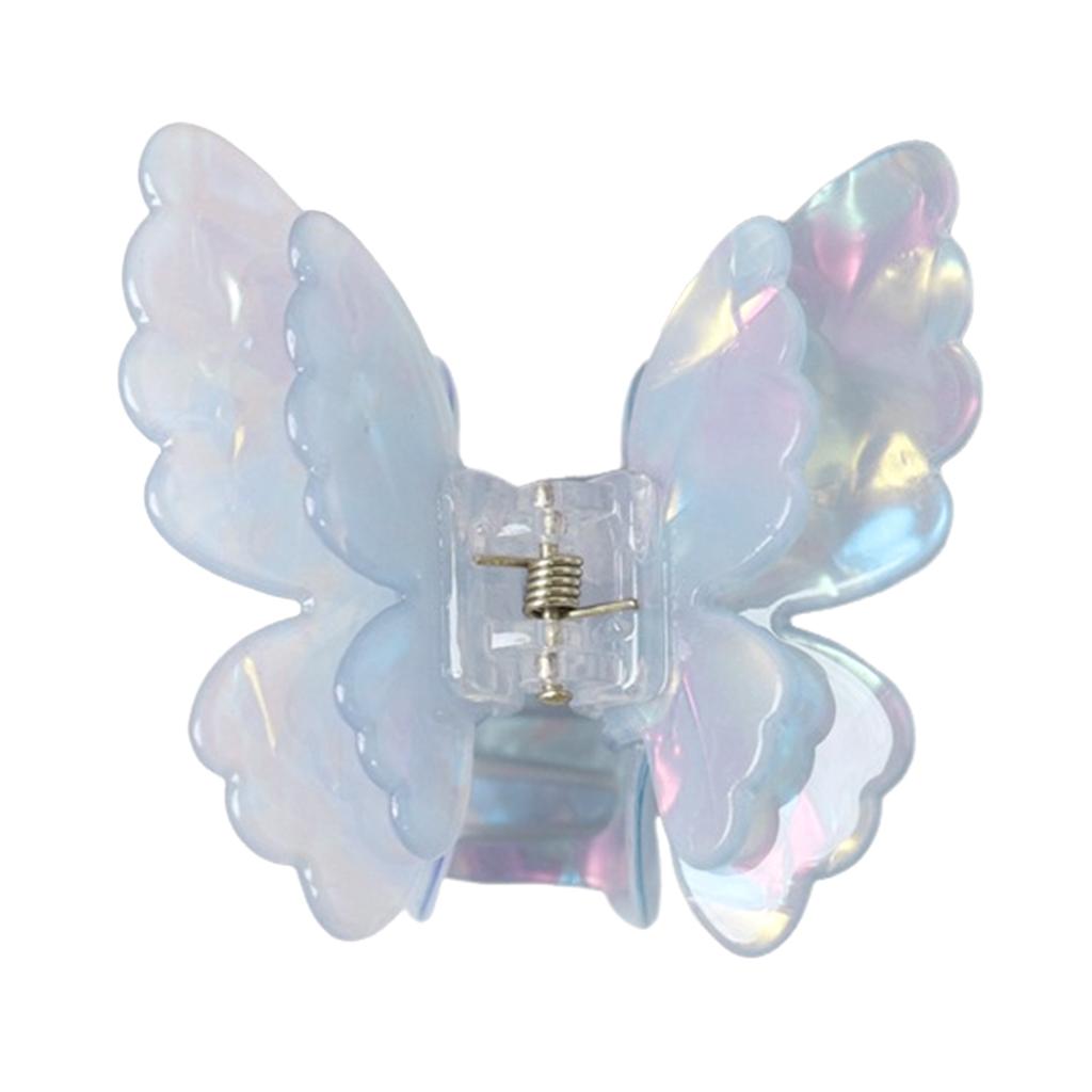 Butterfly Hair Claw for Women Acrylic Handmade Back-of-Head Shark Clip Hair Accessories