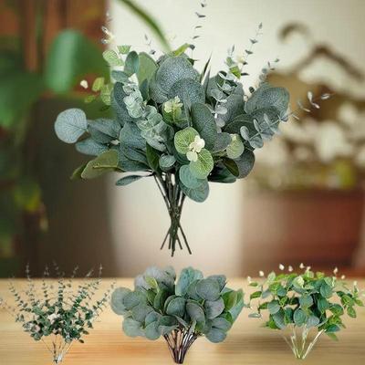 5pcs/set Artificial Flowers Plant Bridal Bouquet Wedding Wreath Dining Table Center Home Room Party Decor