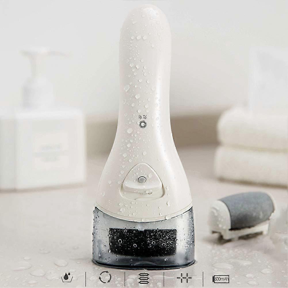 Electric Callus Remover Waterproof Rechargeable Foot File with 3 Rollers for Wet and Dry Use