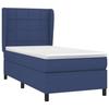 3127931 vidaXL Divan Bed with Mattress Blue 90x190 Cm Fabric