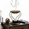 Decorative Wax Melt Burner Fragrance Warmer with Ceramic Plate Tea Light Candle