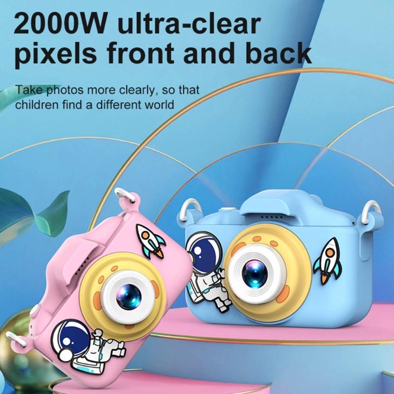 X9 Kid Digital Camera 2000W Pixels 1920x1080P Photos Video Recorder for 3-12 Years Old Girl Boy Built-in 400mA Battery