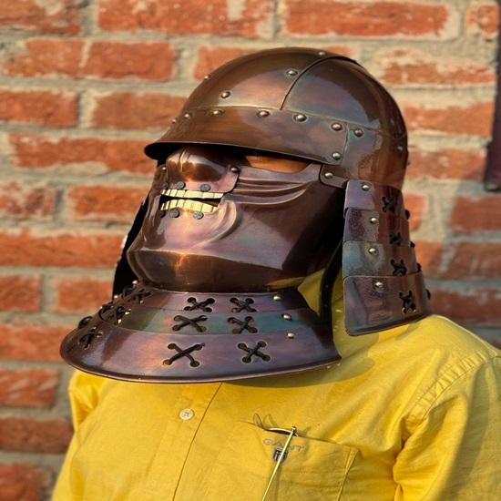Helmet, Fantasy SCA LARP Helmet, Sengoku Bashara Anime Cosplay Helmet, Medieval Casco Samurai Helmet