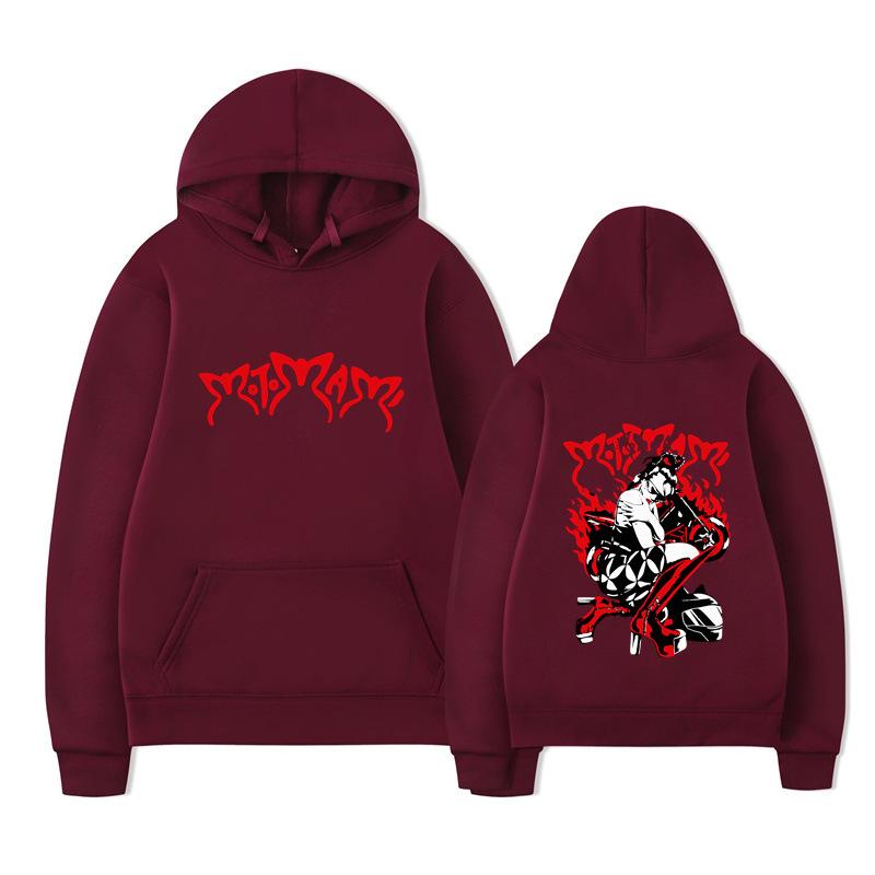 Motomami Black Hoodie Rosalia Graphic Sweatshirt Men Long Sleeve Sweatshirts Women Streetwear Pullovers Sudaderas