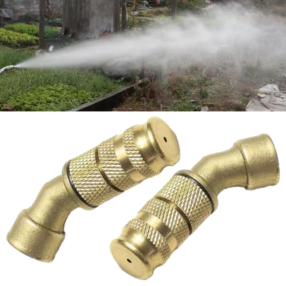 2 Stück Messing Verstellbare Düse für Gartenbewässerung und Rohinstallationen