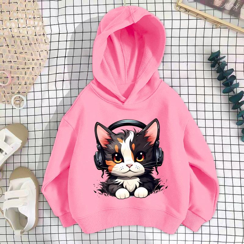 Trendy Dětská Mikina s Spuštěnými Rameny - Unisex Jarní/Podzimní Volný Střih Top 2025