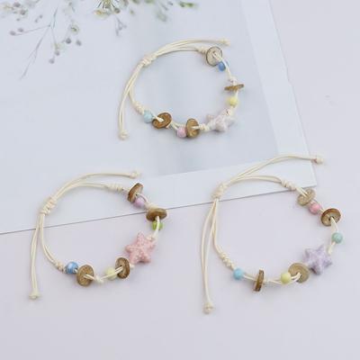 Source of Origin Braided Ceramic Bracelet Design Sweet Literary Ocean Conch Hand Rope