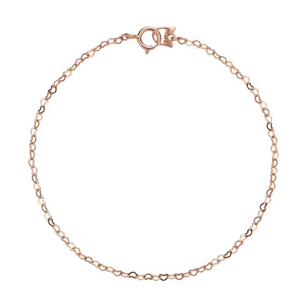 14K bracelet chain gold bracelet heart