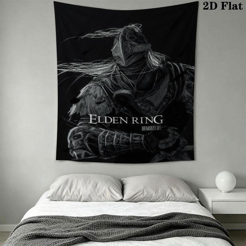 Elden Ring Land Wall Hanging Printed Fabric Blanket Decorative Tapestries for Bedroom Living Room Home Decor