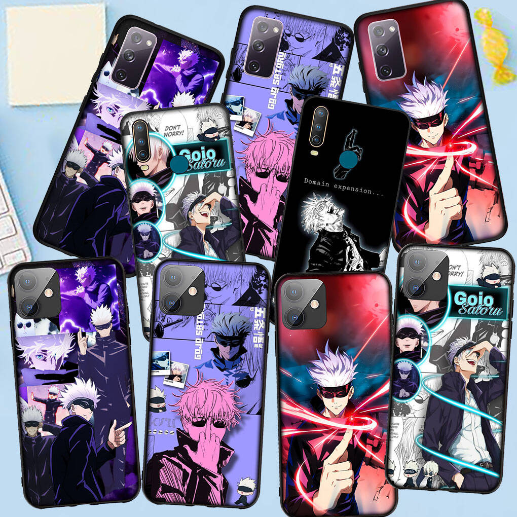 Phone Case for iPhone 17 16 15 Plus X Huawei P30 P20 Lite Redmi Note 14 12 11 13 Pro Max OPPO A60 A80 A40 A18 Cartoon Gojo Satoru Jujutsu Kaisen Cover