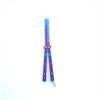 Metal Foldable Bladeless Butterfly Knife Comb Professional Tool for Hairdressing Salon Practice Training