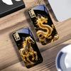 Golden Dragon Totem For Samsung A 31 32 A33 A34 35 14 A15 13 16 25 26 50 52 53 54 55 56 70 71 72 73 Golden Glass Phone Case