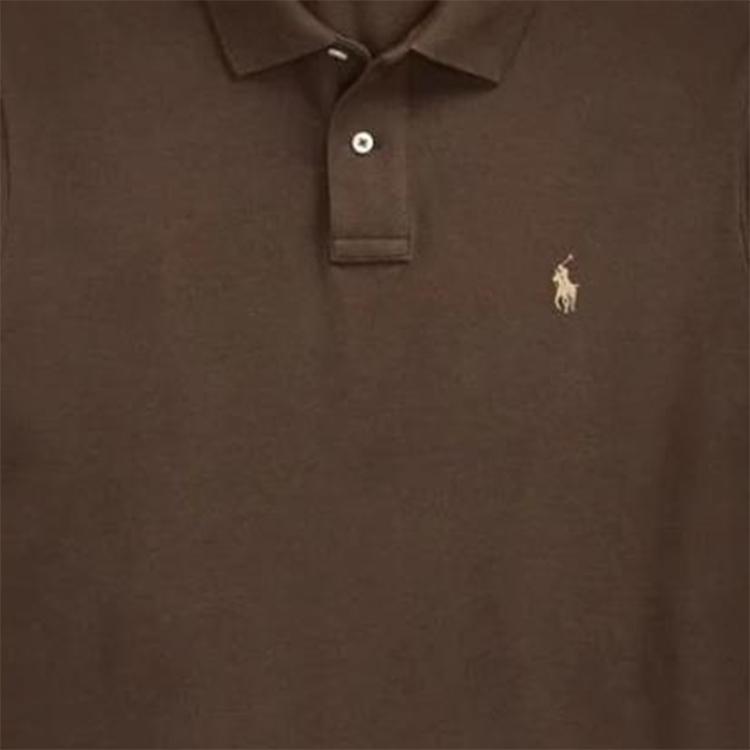 Polo Ralph Lauren Logo Embroidered Button Short Sleeve Polo Shirt Men Tops 710536856-472