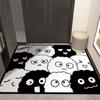 Modern Simple Bathroom Floor Mat Door Absorbent Non-slip Foot Mat Household Bathroom Mat Toilet Sink Carpet