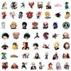 50Pcs My Hero Academia Stickers DIY Decoration Waterproof Skateboard Notebook Luggage Laptop Phone Fridge Decals