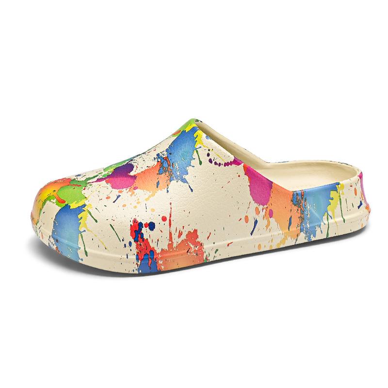 

Бренд Eva Тапочки Резиновые Полуботинки Для Мужчин Женщин Водонепроницаемые Садовые Клоги Закрытый Носок Обувь Шеф-повара Ресторан Кухня Рабочая 40-41 бежевый