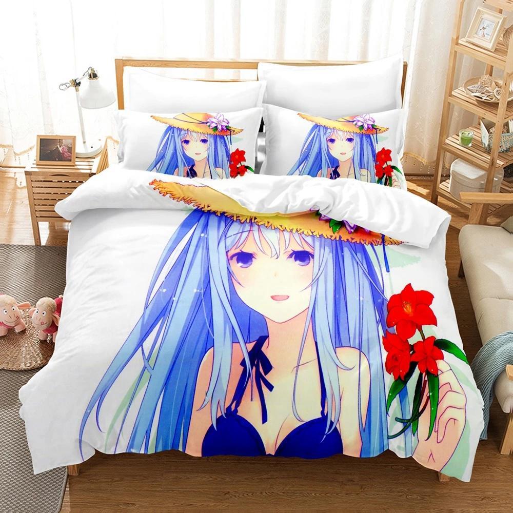 Fashion 3D Print Kawaii Girls OreShura Bedding Set Cartoon Anime Three-piece Set Adult Kid Bedroom Duvet Cover Sets Home Textile