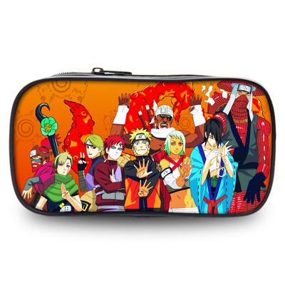 Naruto Pencil Case Anime Student Stationery Box Large Capacity Stationery Bag