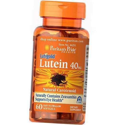 Lutein und Zeaxanthin, Lutein 40 mit Zeaxanthin, Puritan's Pride 60Gelkapseln (72367016)