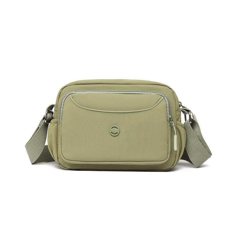 

Однотонная нейлоновая сумка с несколькими карманами, большой вместимости, на плечо, кроссбоди, сумка для телефона зелёный
