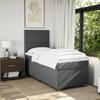 Maison Exclusive - Sommier à lattes de lit avec matelas Gris foncé 100x200cm Tissu