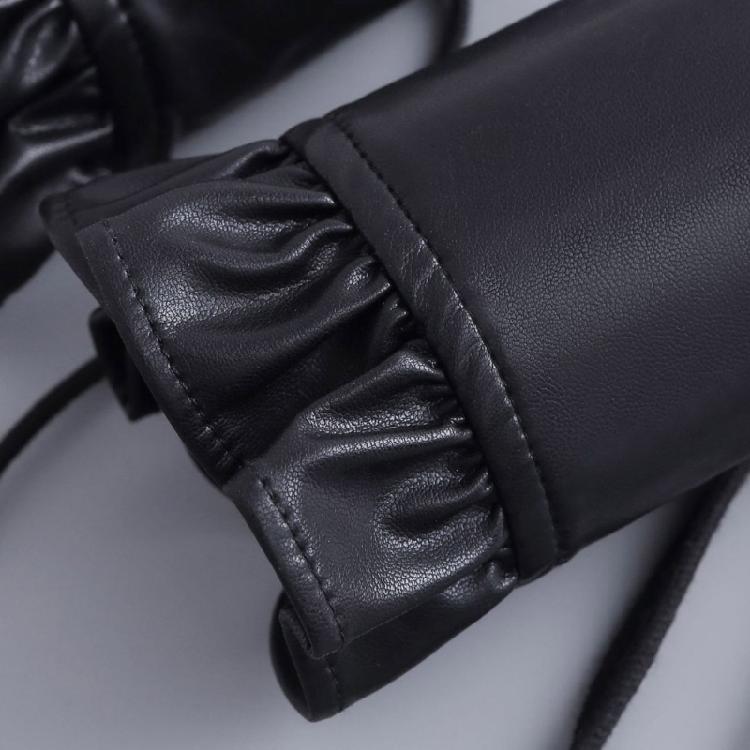 Gothic Rocker Arm Cuffs Premium PU Leather Laced Wristbands For Music Festivals And Alternative Fashion