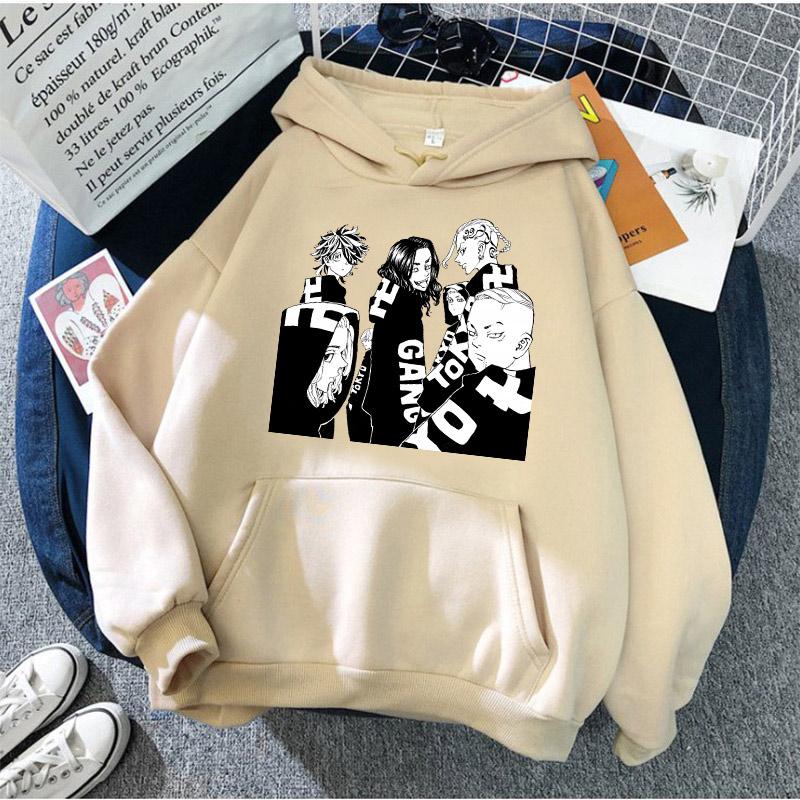 Moletom com Capuz Tokyo Revengers Anime Fantasia Jaquetas Masculinas Casacos com Capuz Casuais Moletons Blusas de Moletom Conjunto de Treino Masculino Roupas Outerwear