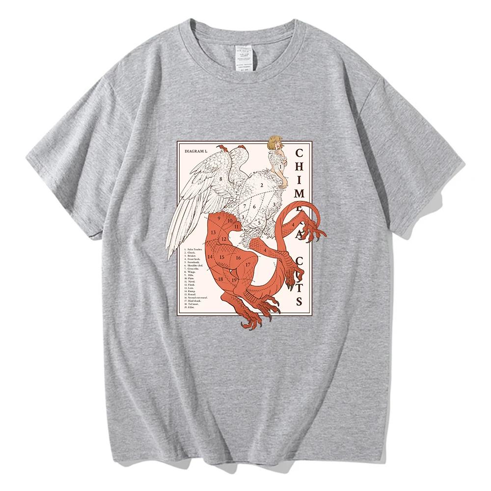 Delicious in Dungeon Falin Chimera Cuts Tshirt Fashion Women's Harajuku Marcille Chilchuck T-shirt Unisex Vintage T Unisex T-Shirt