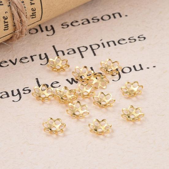 500Pcs 6mm Spacer Beads Caps Mini Polished Hard Multiple Spacer Caps for Handcraft