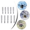 10Pcs Metal Iron Clevis Chuck Pull Rod Connectors Clamp Horn Alloy Screw Accessories Kit for Aircraft Car Model