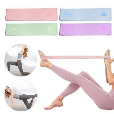 Bande Élastique de Yoga Bandes de Résistance Exercice de Pilates Sangle de Traction Ceinture Bande de Tension pour les Hanches Squat pour les Jambes Danse Boucle Élastique Bandes d'Étirement