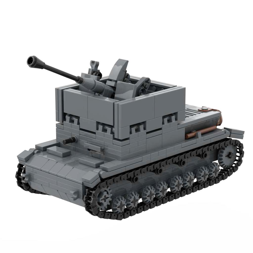 Druhá světová válka Německý tank Panzer I II III IV Flakpanzer MK103 Vojenská stavebnice Armádní kostky Sestavitelná sada Kompatibilní se značkami