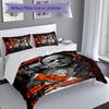 Set da 3 pezzi con nome personalizzato Michael Myers, Include 1 copripiumino e 2 federe, Decorazione per camera da letto per tutte le stagioni