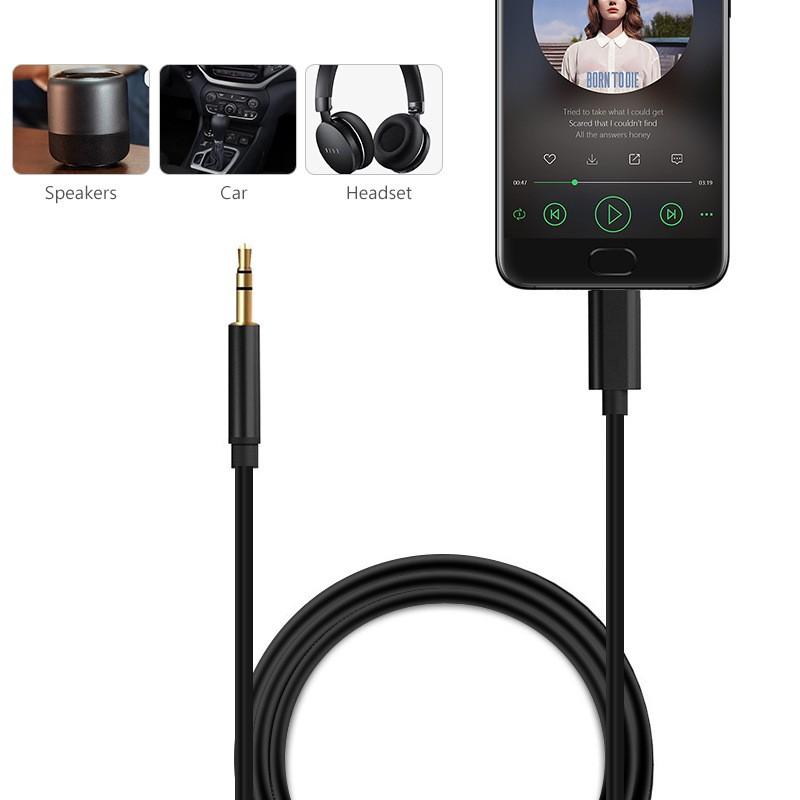 (Nikita) TypeC AUX Cable TypeC To 3.5mm Audio Cable TypeC Car Digital Audio Cable