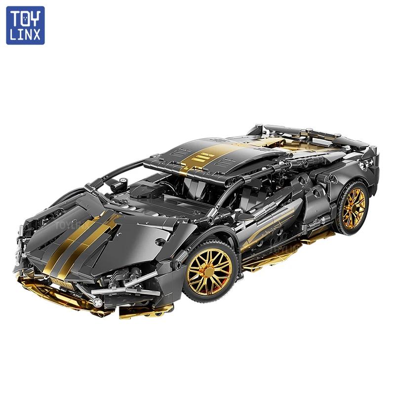 TOYLINX 1280PCS Famous Technical Ideas Racing Car Assembly Building Blocks Expert Speed Vehicle Bricks Moc Toys Festival Gifts