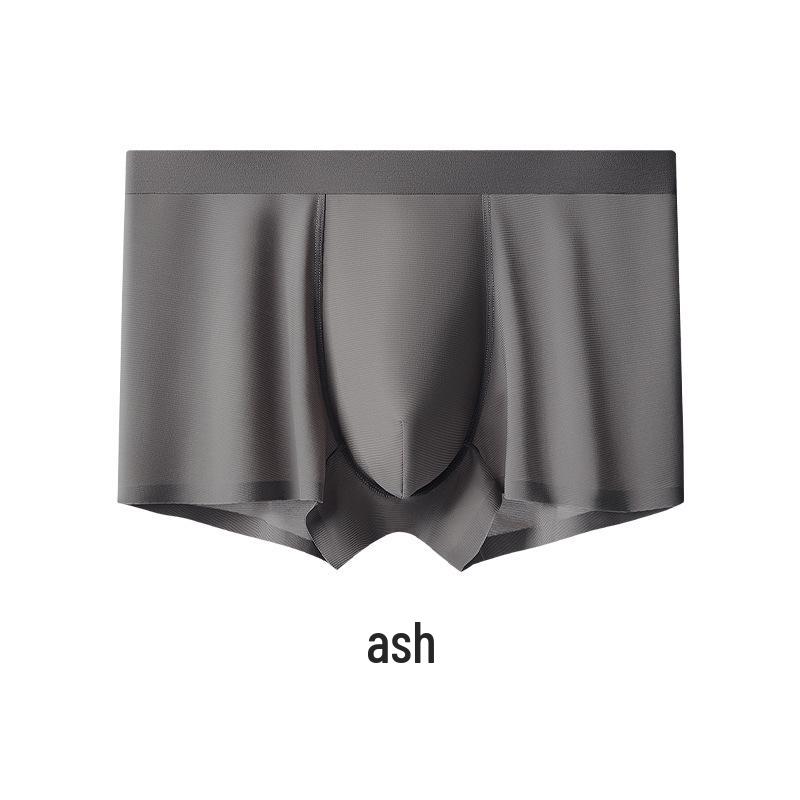 Men s Ice Silk Cooling Underwear - Breathable, Mid-Waist, Antibacterial, Sweat-Absorbing Shorts L