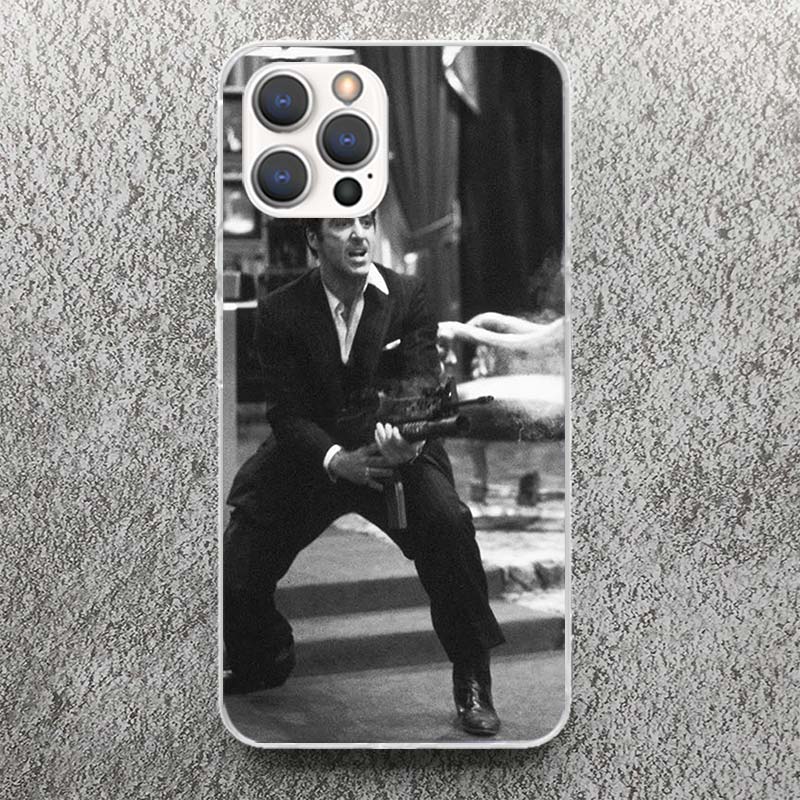 Scarface 1983 Film Al Pacino Movie Phone Case For iPhone 17 16 15 14 13 12 11 Pro Max Mini Plus Air 7 SE 8 Soft Silicone Print S