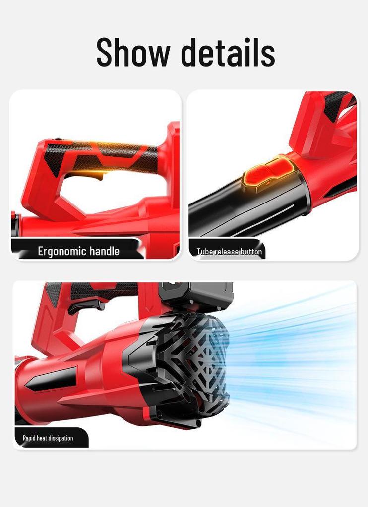 Portable Industrial Lithium Battery Hair Dryer & Dust Removal Blower, Large Air Volume