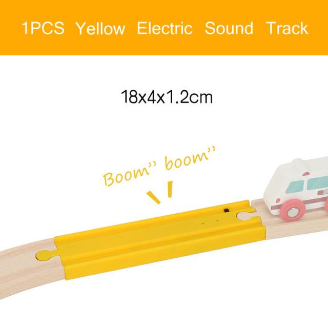 

All Kinds Wooden Track Railway Toys Beech Wooden Train Track Accessories fit for Brand Tracks Educational Toys for Children світло-сірого кольору